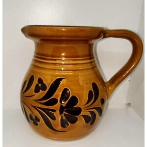 Vintage Handpainted Stonewear Tuscanny Pitcher